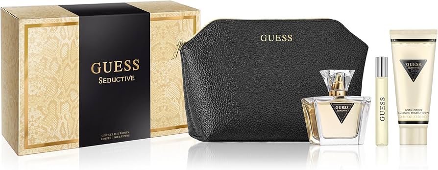 GUESS SEDUCTIVE (W) SET EDT 75ML + EDT 15ML + BL 100ML + POUCH