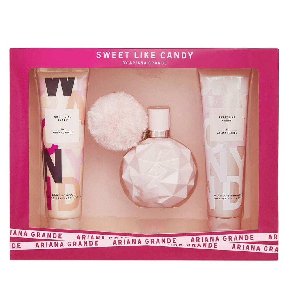 ARIANA GRANDE SWEET LIKE CANDY (W) SET EDP 100ML + BODY SOUFFLE 100ML + SG 100ML - ARIANA GRANDE - Fragrance HQ Kenya